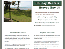 Tablet Screenshot of holidayrentalsherveybay.com.au